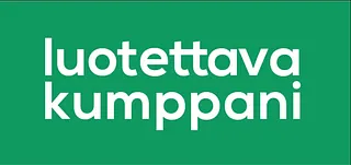 Luotettava kumppani -logo